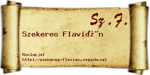 Szekeres Flavián névjegykártya